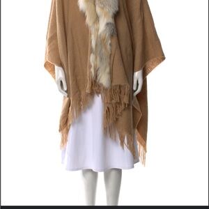 Roberto Cavalli late 2000’s early 2010’s virgin wool sweater fox fur